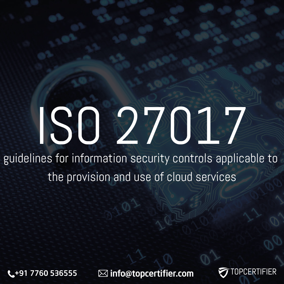 iso 27017 certification in China